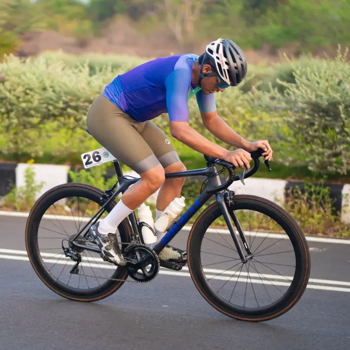 Anant Singh Mehra, national level road cyclist