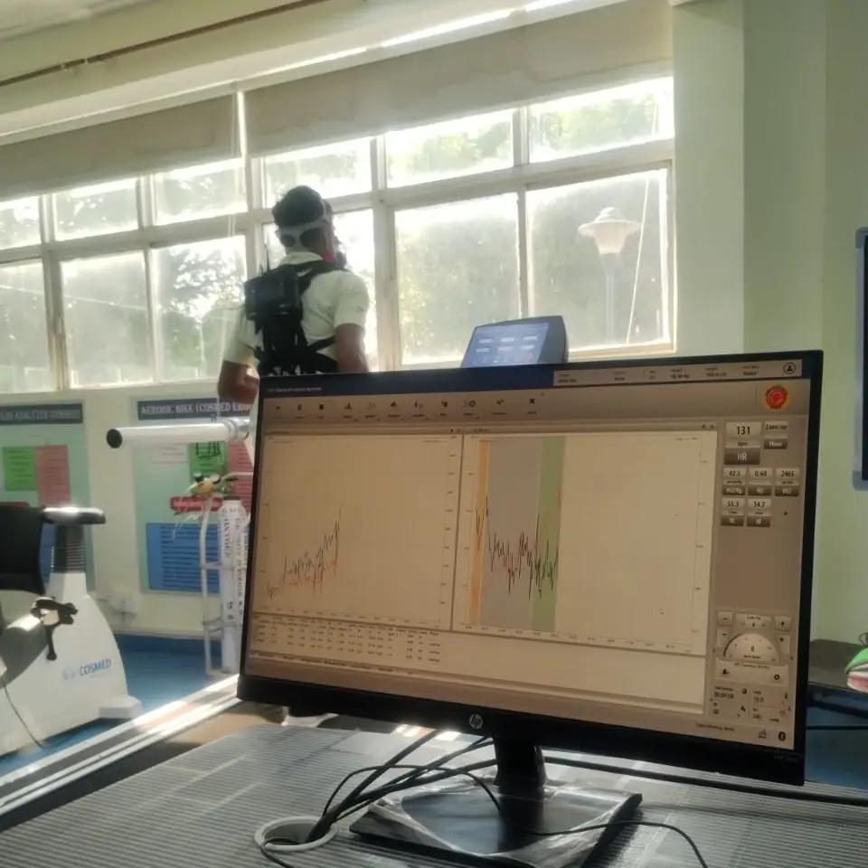 VO2 max testing for SAI athletes
